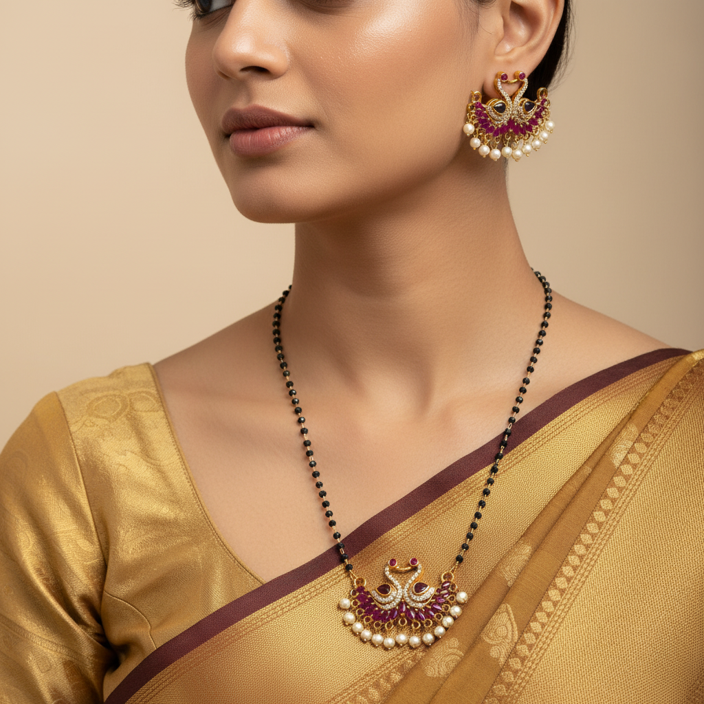 🦚"Regal Peacock" Mangalsutra✨