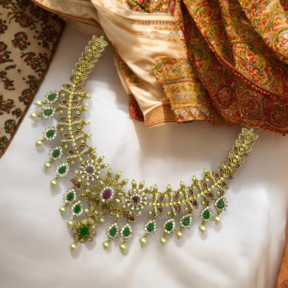 💎💖 "Shubh Shringar" Necklace Set 💚⚪