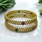 💚💖✨ "Harsha Bandhan" Gold Bangle Set ✨💖💚