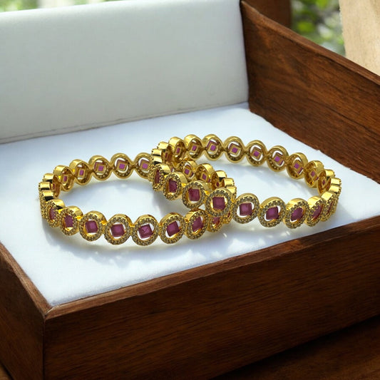 💖✨ "Manasa Ranjani" Gold Plated Bangles ✨💖