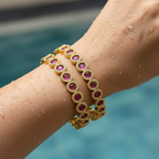 💖✨ "Manasa Ranjani" Gold Plated Bangles ✨💖