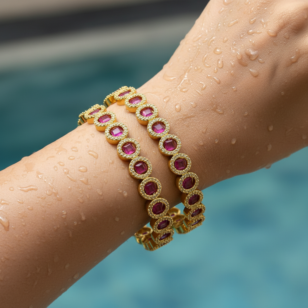 💖✨ "Manasa Ranjani" Gold Plated Bangles ✨💖