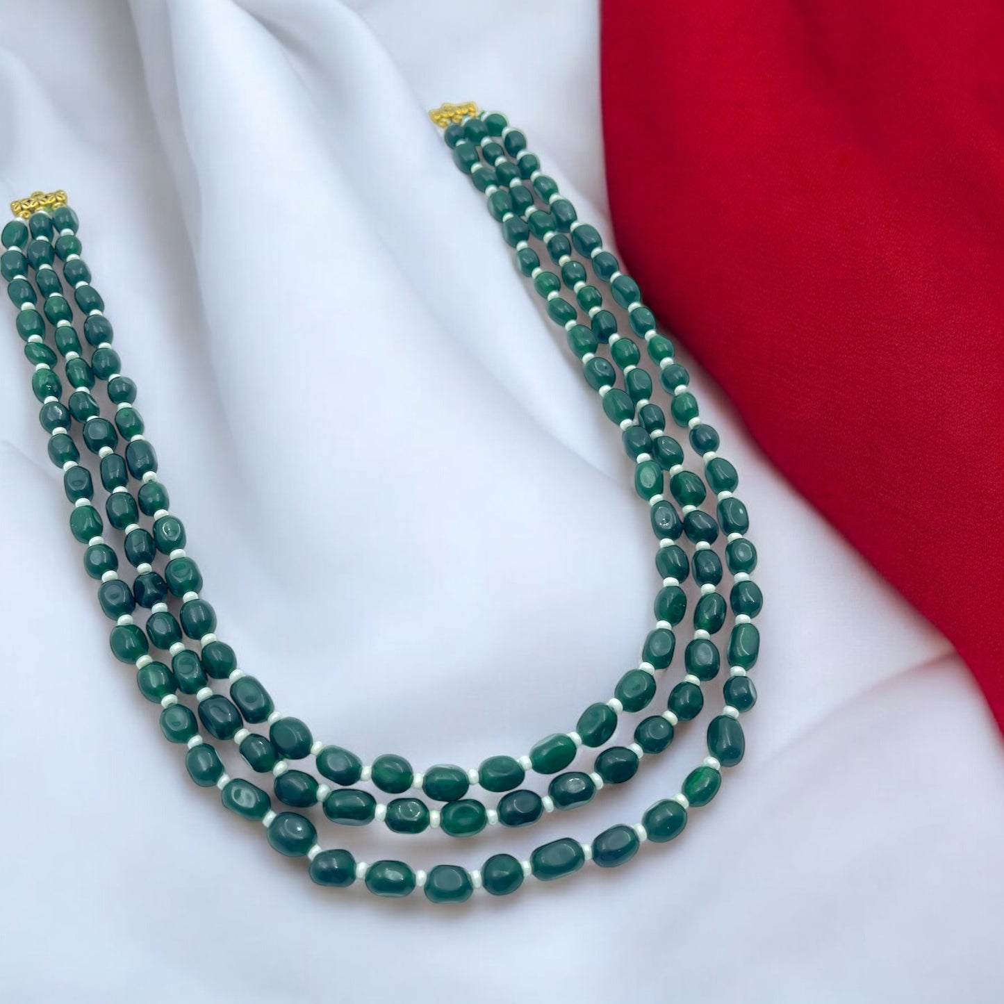 💚"Emerald Layered" Necklace✨