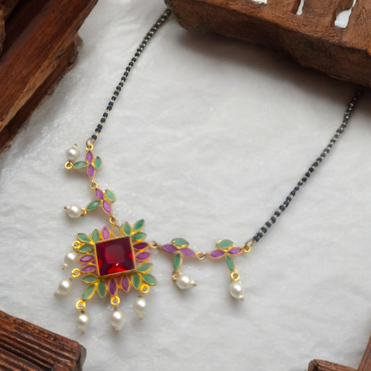 🌿"Enchanted Bloom" Mangalsutra🌺✨