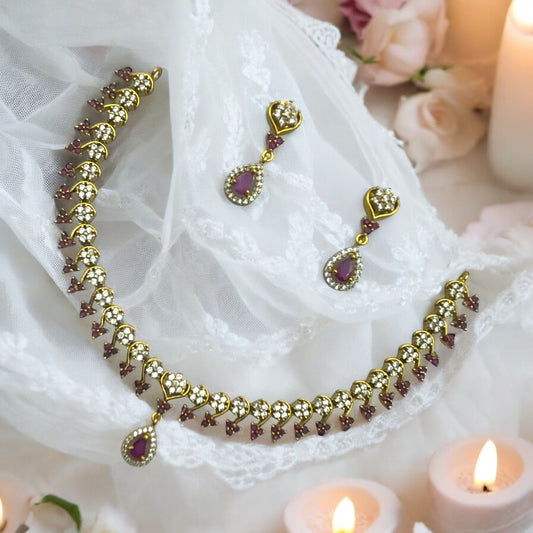 💜 "Hridaya Jyoti" Necklace Set 💜