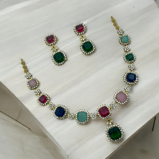 🌈 "Indradhanush Haar" Necklace Set 🌈