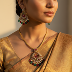 ✨ "Navratna Prabha" Necklace Set