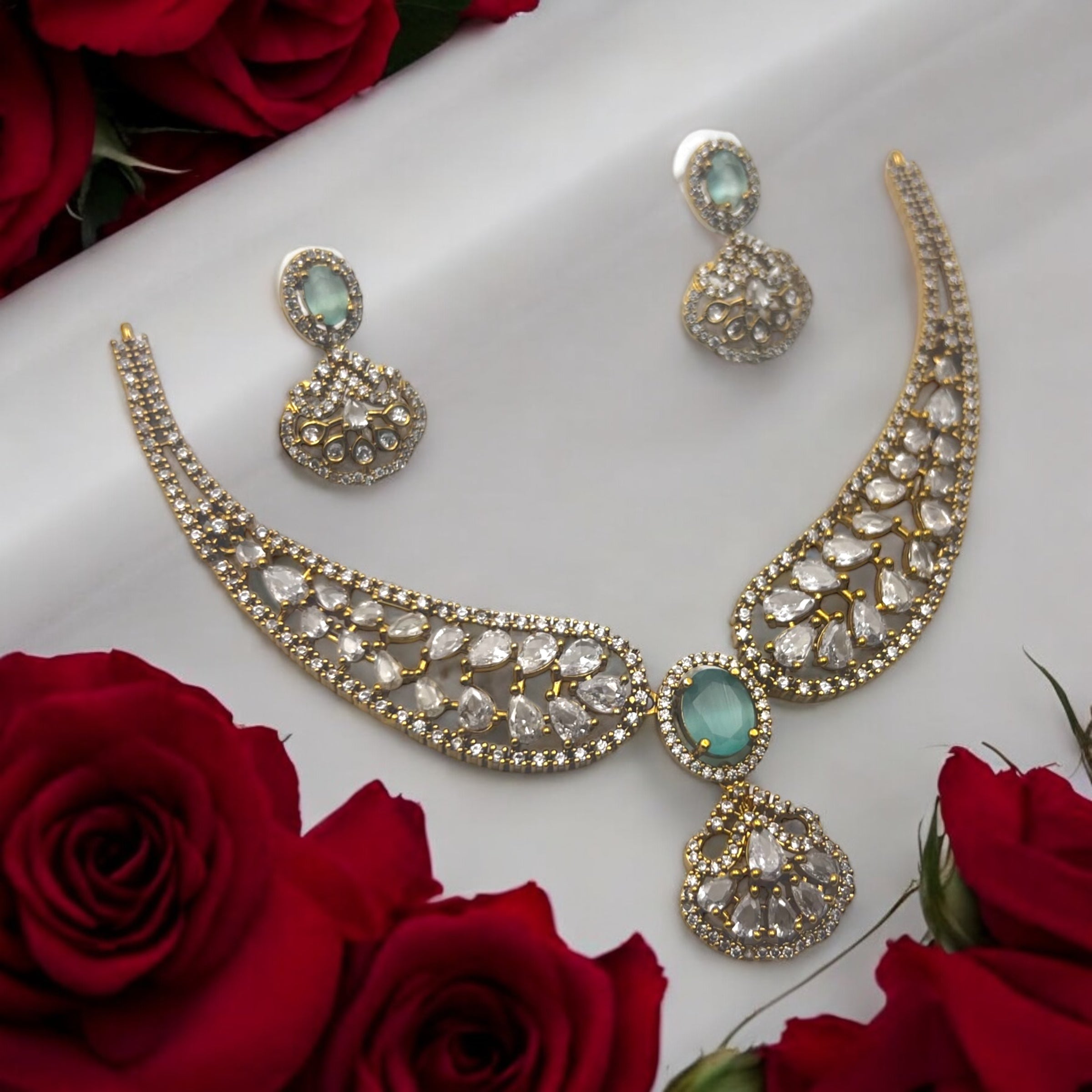 ✨ "Shwet Harita" Necklace Set