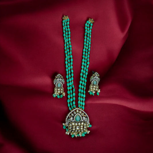 💙 "Meher" Royal Kundan Necklace Set 💙