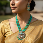 💙 "Meher" Royal Kundan Necklace Set 💙