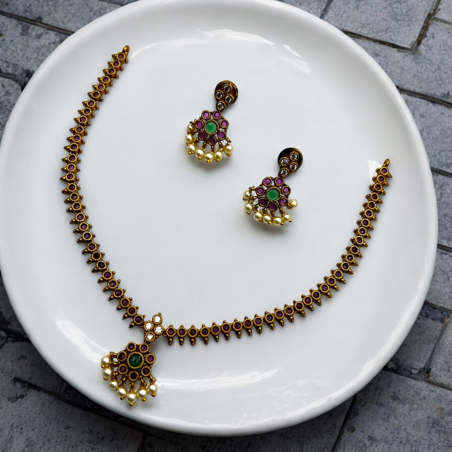 🌿 "Panna Lata" Necklace Set 🌿