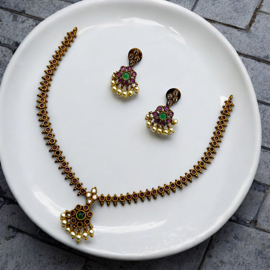 🌿 "Panna Lata" Necklace Set 🌿