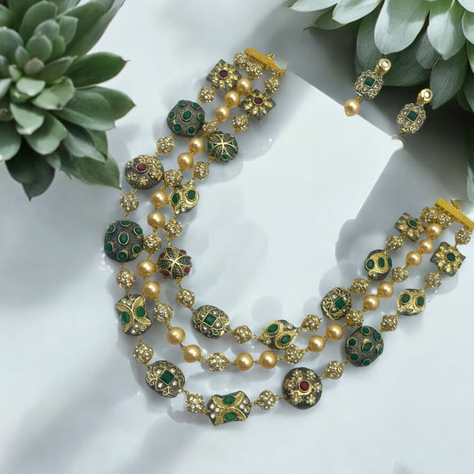 🌿 "Haritaavali" Necklace Set 🌿