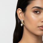 Floral Vine Pearl Earrings