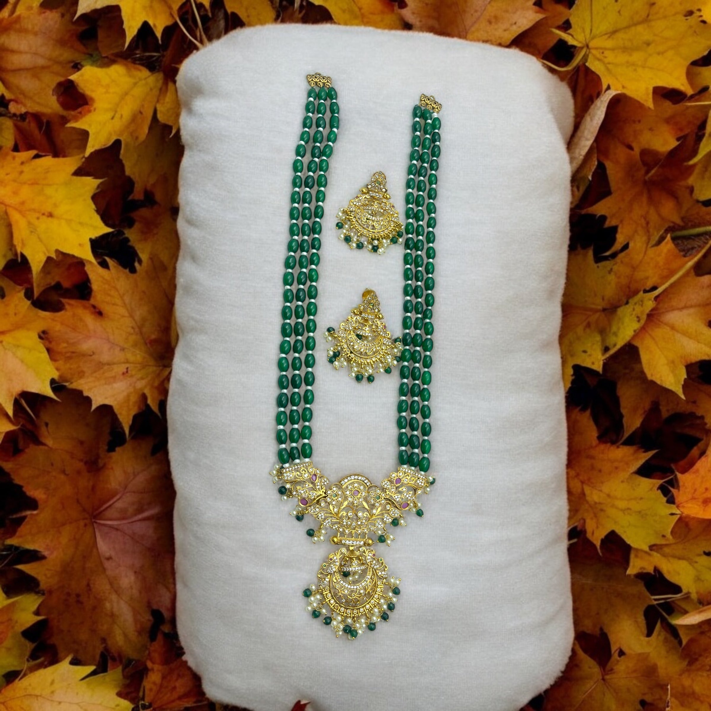 💚 "Vanya" Kundan Heritage Necklace Set 💚