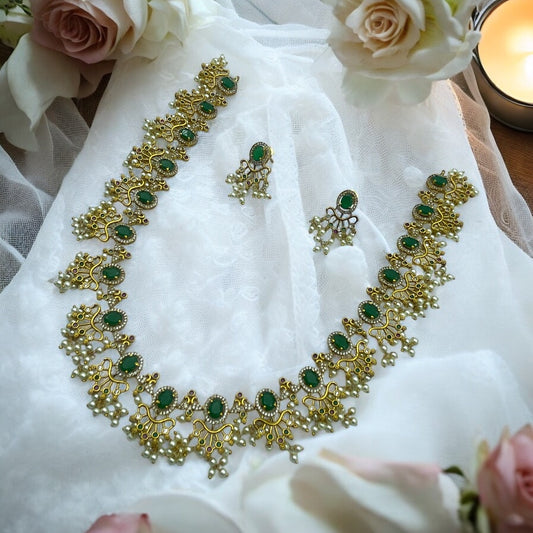 🌿 "Harita Haar" Necklace Set 🌿