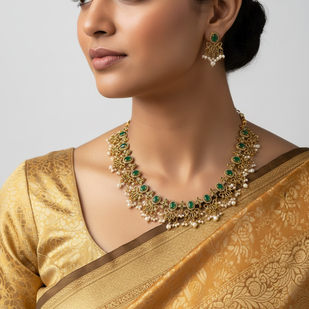 🌿 "Harita Haar" Necklace Set 🌿