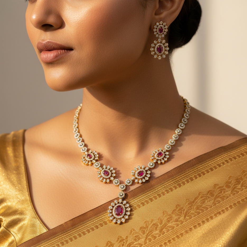"Royal Radiance" Necklace Set 👑✨