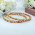 Gulabi Noor Bangle Set