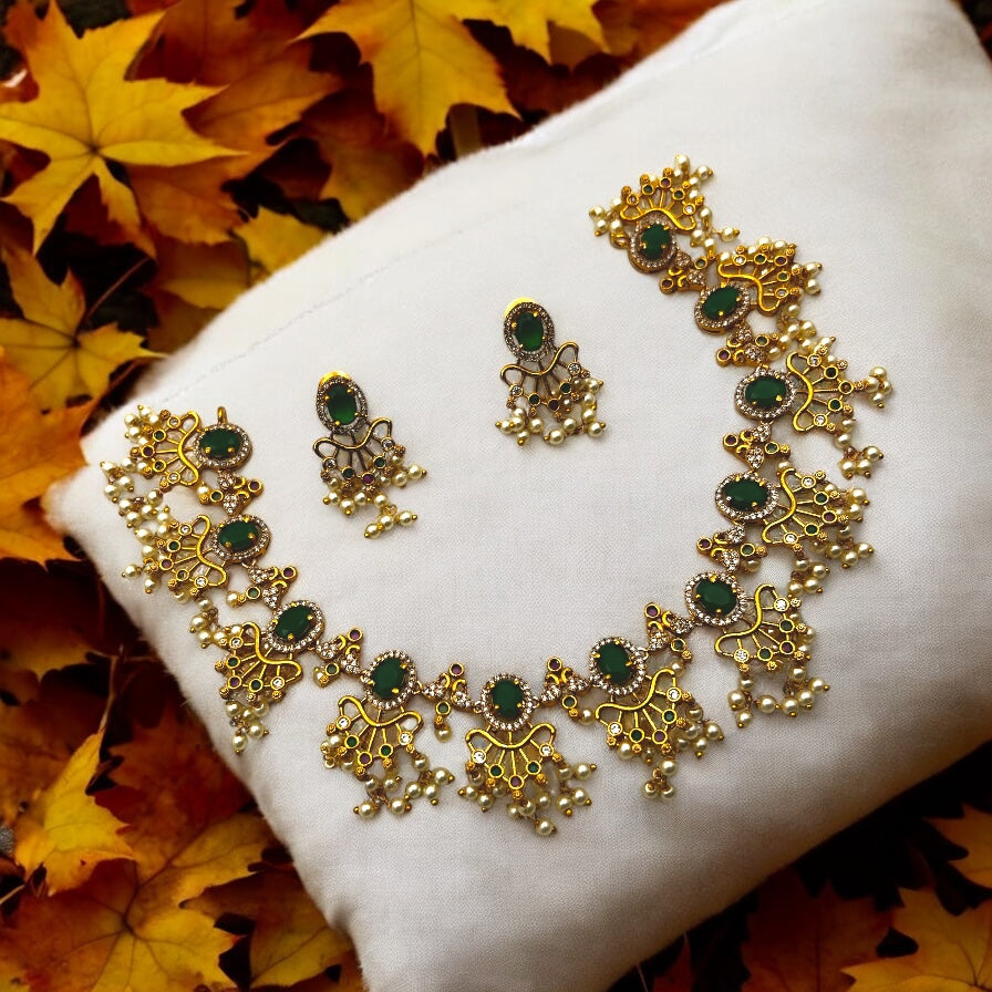 🌿 "Harita Tarang" Necklace Set 🌿