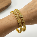 ✨💛 "Swarna Kalika" Gold Bangle Set 💛✨