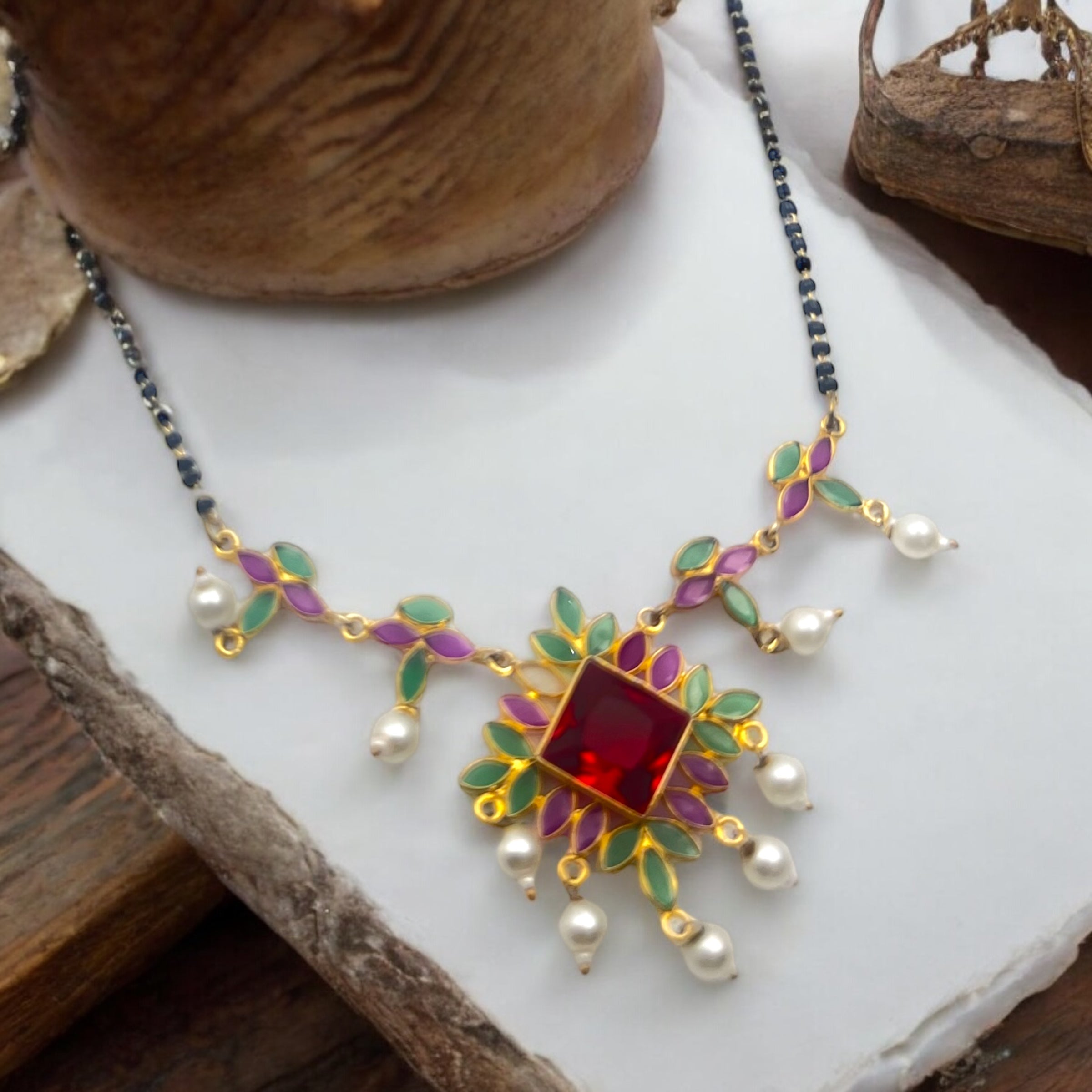🌿"Enchanted Bloom" Mangalsutra🌺✨