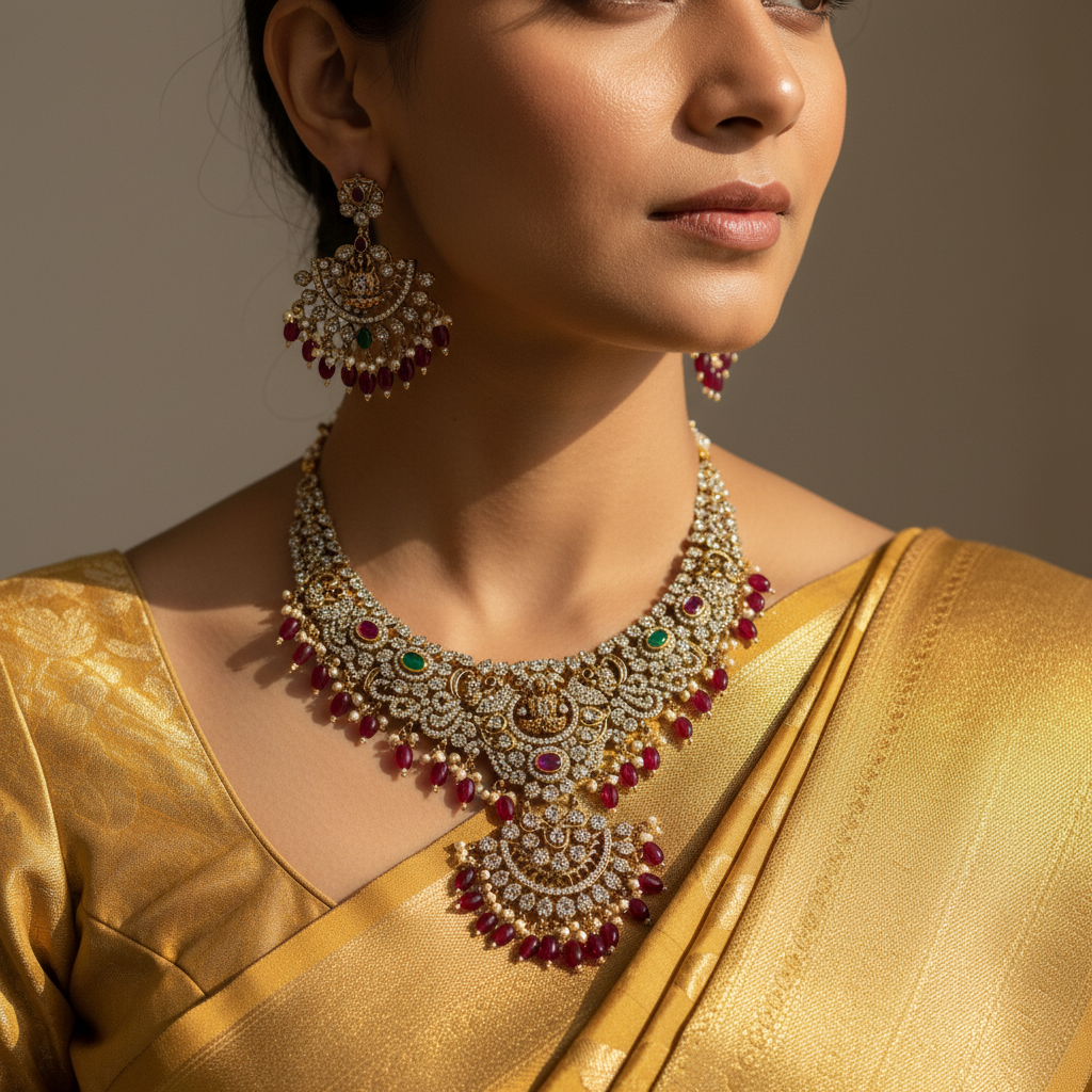 ✨"Ambika Rani" Necklace Set
