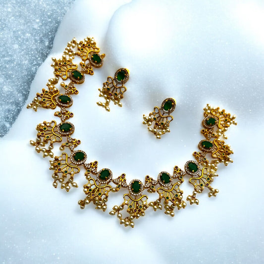 🌿 "Harita Tarang" Necklace Set 🌿