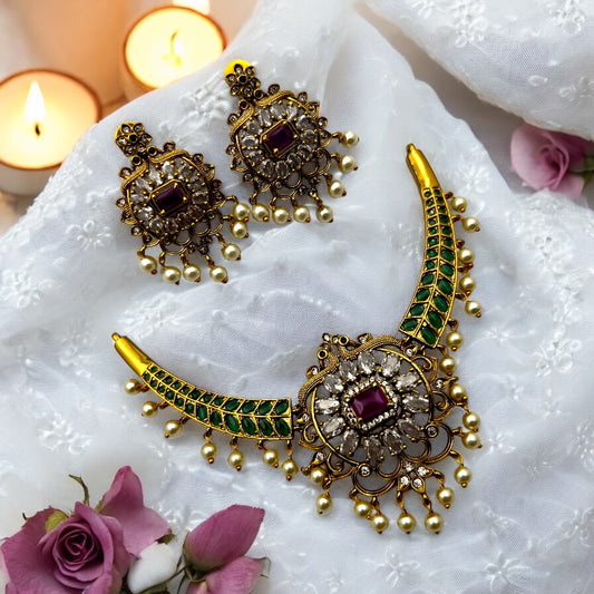 💜 "Indrani Haar" Necklace Set 💜