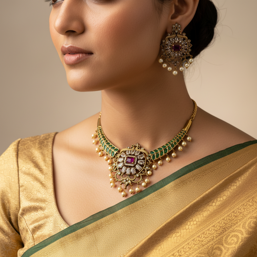 💜 "Indrani Haar" Necklace Set 💜