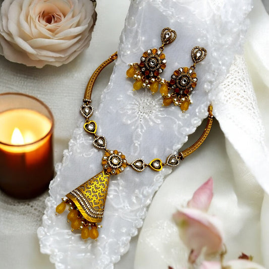 🧡 "Suvarna Hridaya" Necklace Set 🧡