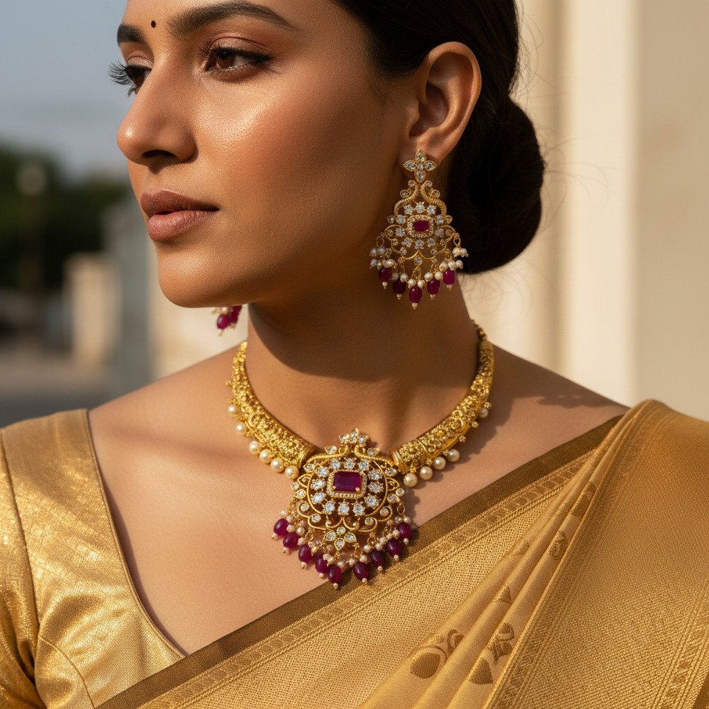 ✨ "Rani Haar" Necklace Set