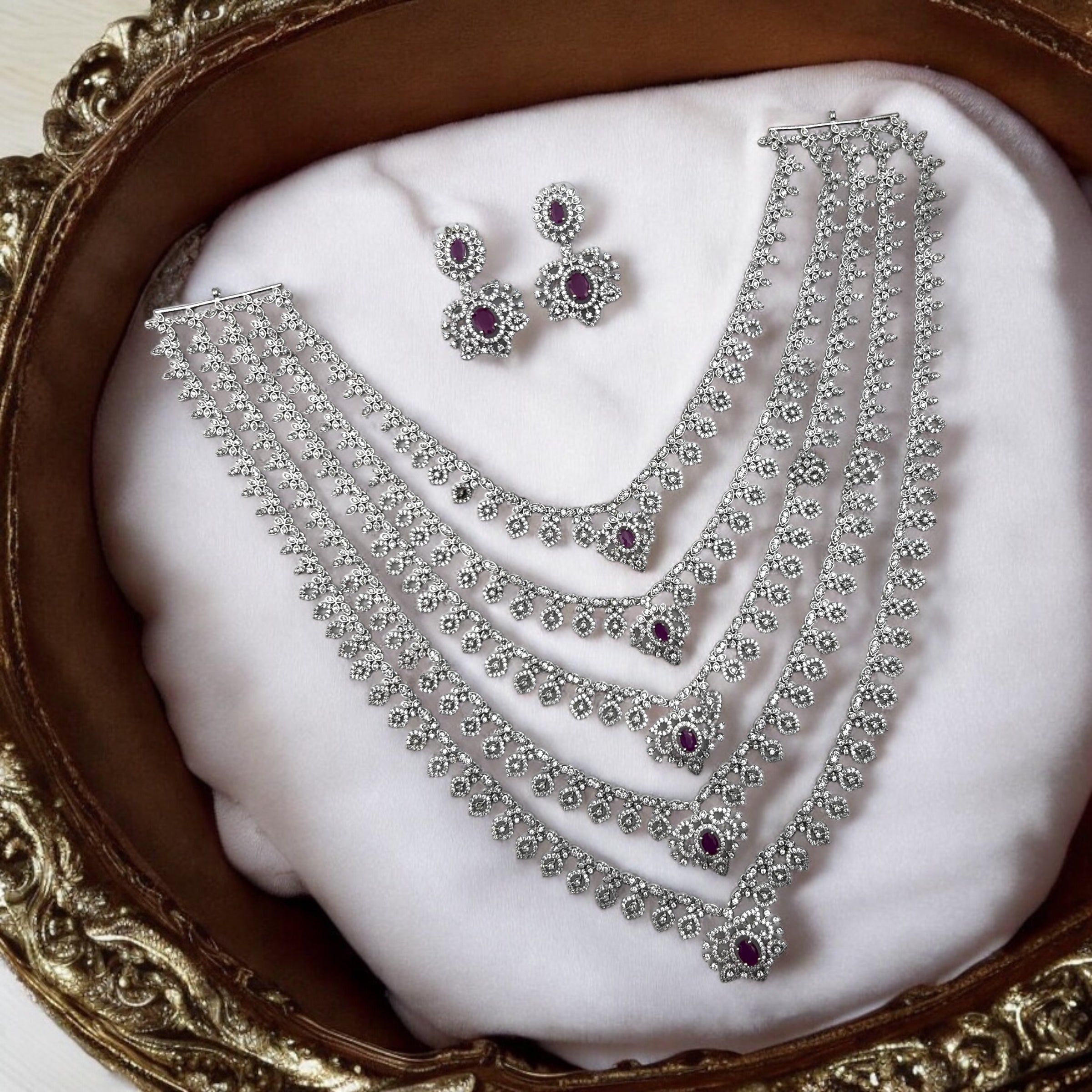 ✨ "Raktim Prabha" Necklace Set ✨