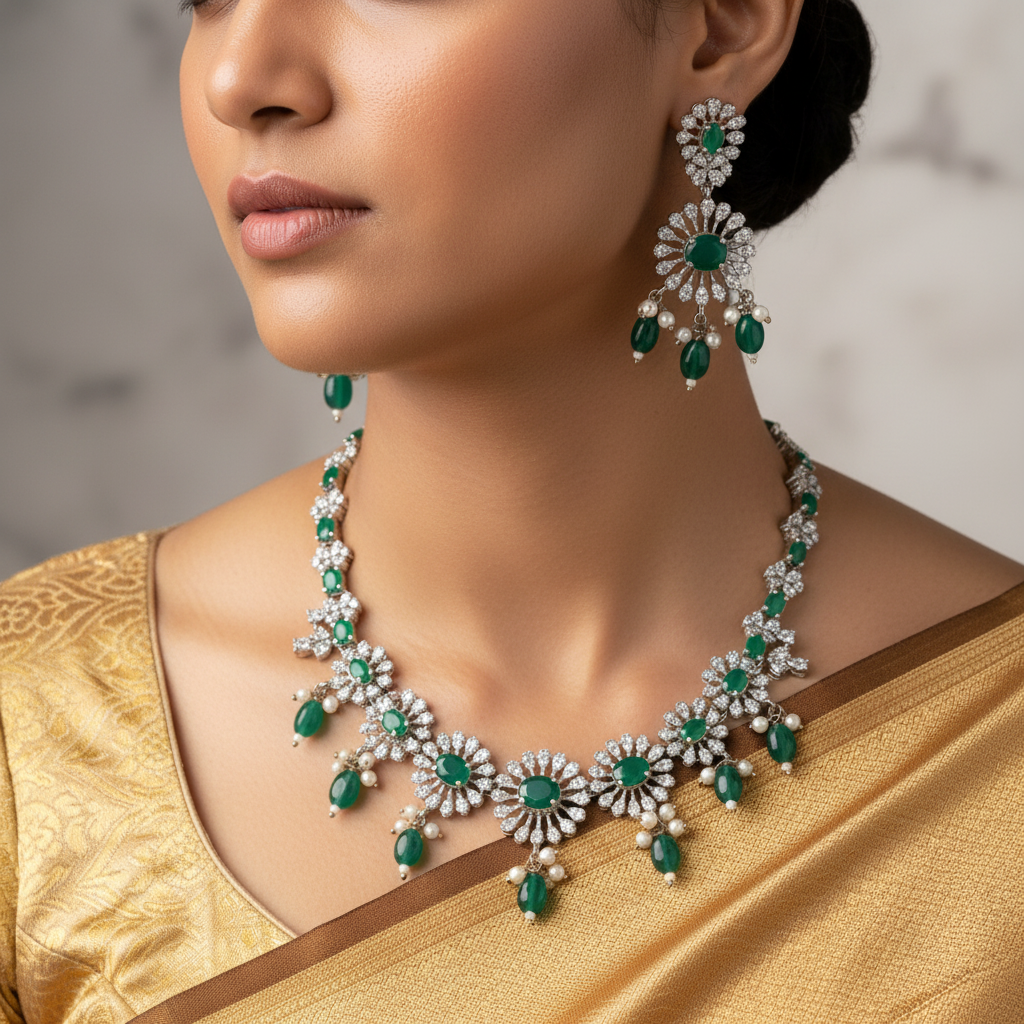 Mehreen Haar Necklace Set