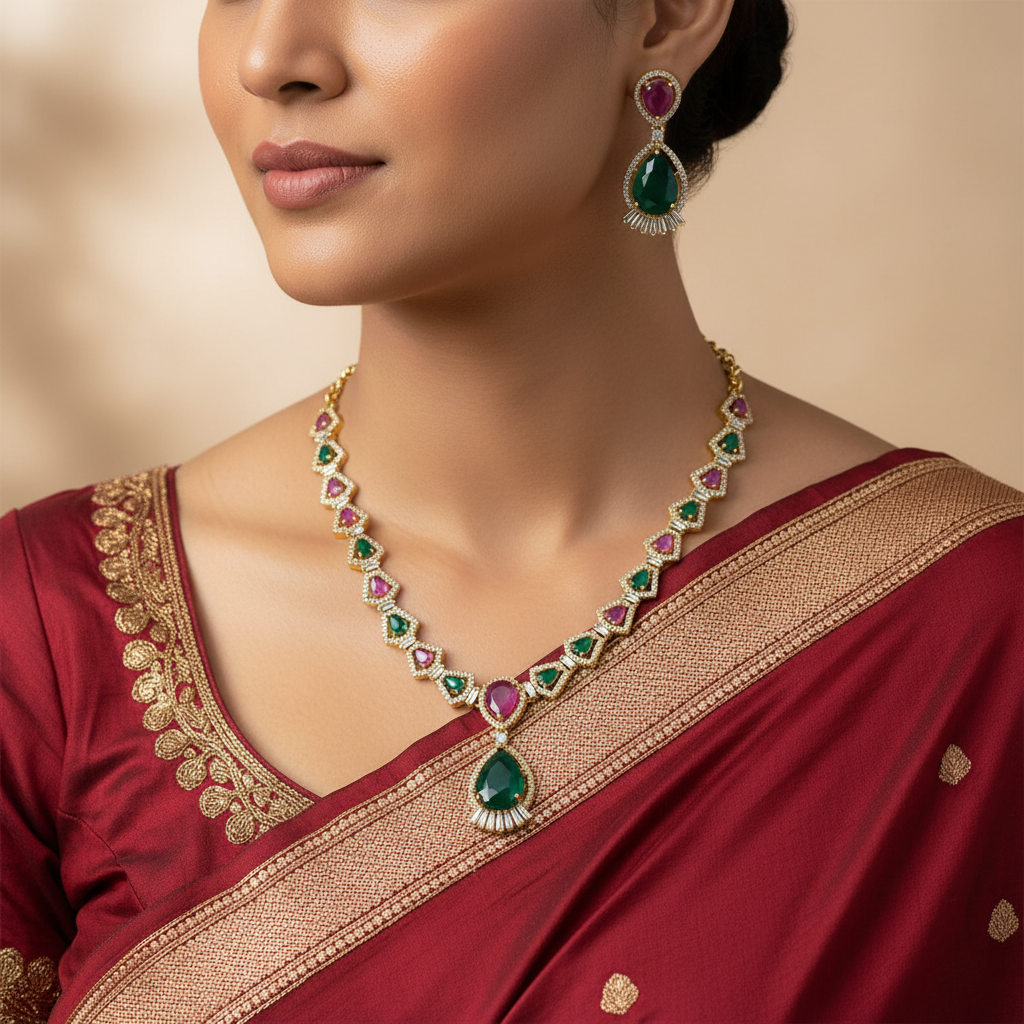 Royal Elegance Necklace and Earrings Set