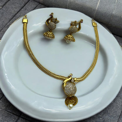 🦚 "Regal Peacock" Necklace Set 🦚
