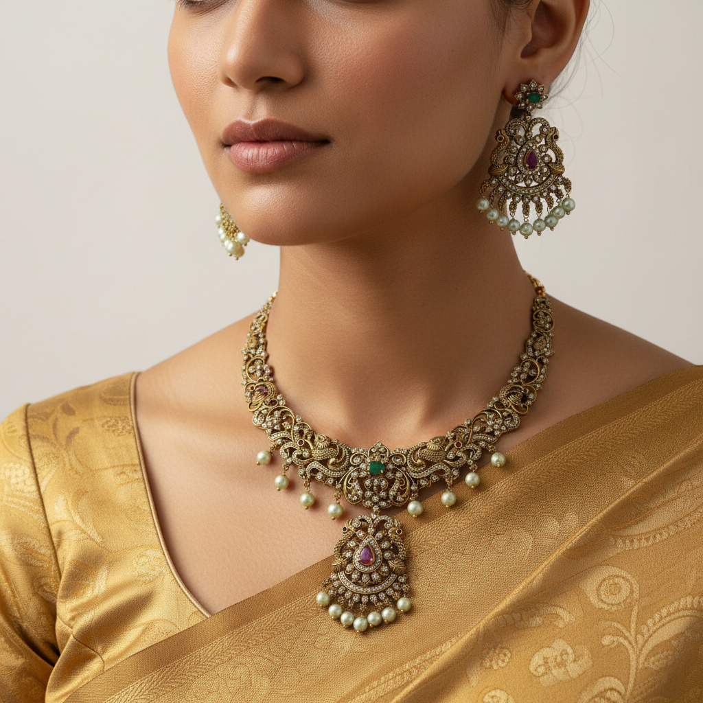 🌟 "Jyoti Ratna" Necklace Set 🌟
