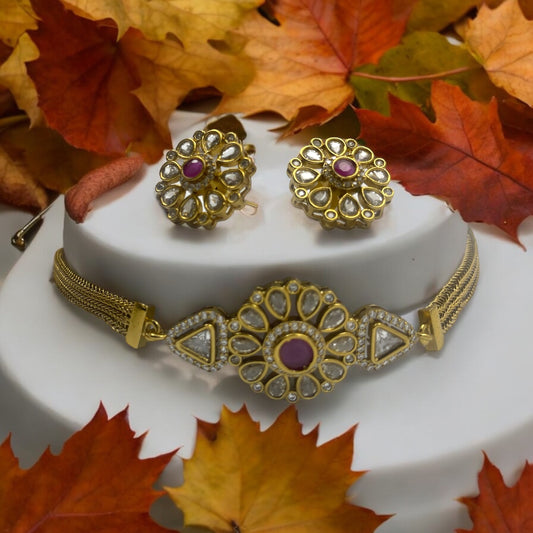 Regal Kundan Necklace Set