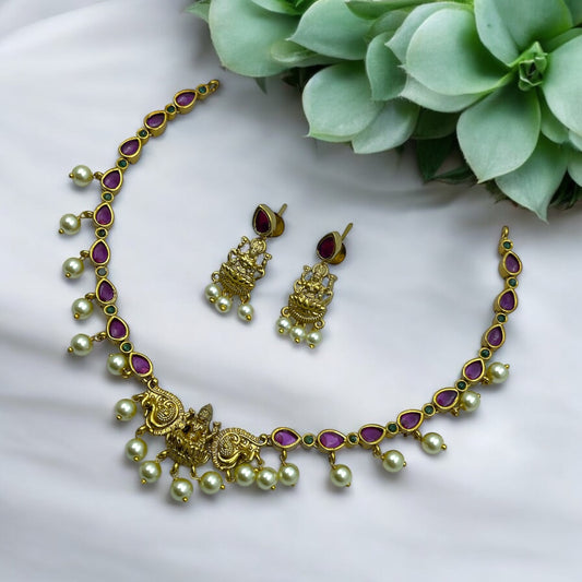 Lakshmi Devi Necklace Set