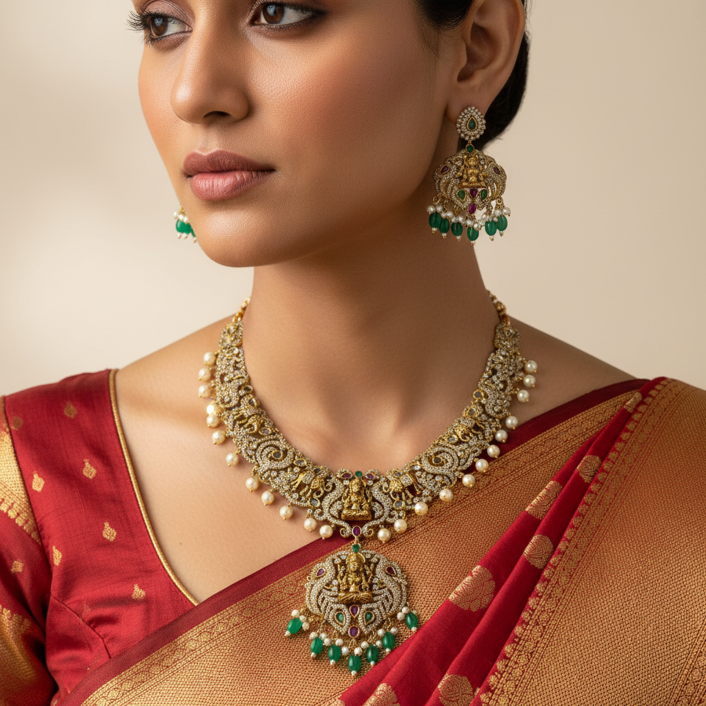 🌟"Treasure Lakshmi" Necklace Set🌟