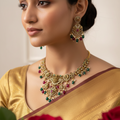 ✨ "Mayura Kundan" Necklace Set