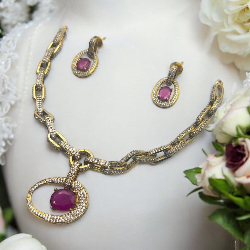 ✨"Lohit Jyoti" Necklace Set