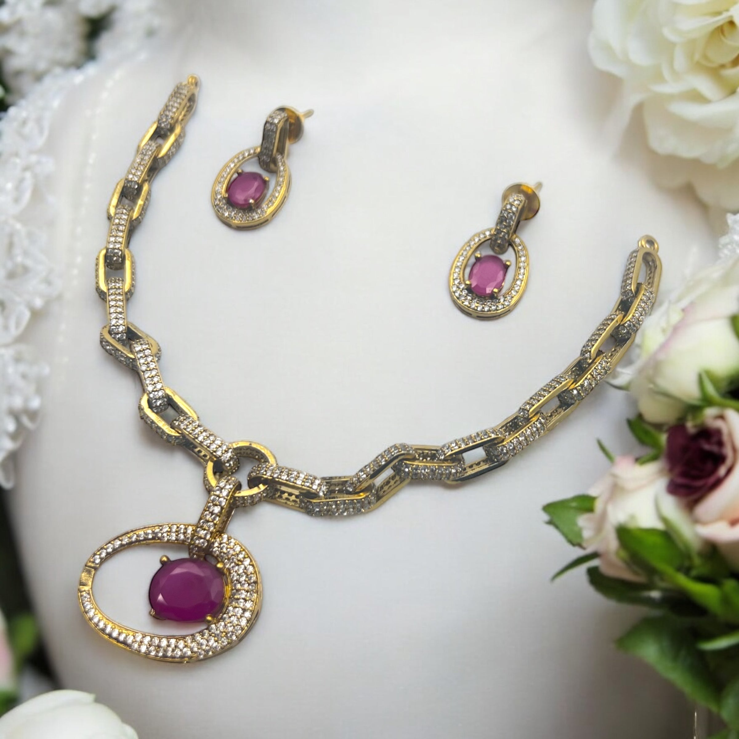 ✨"Lohit Jyoti" Necklace Set