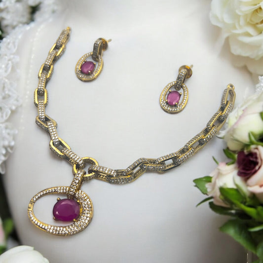 ✨"Lohit Jyoti" Necklace Set