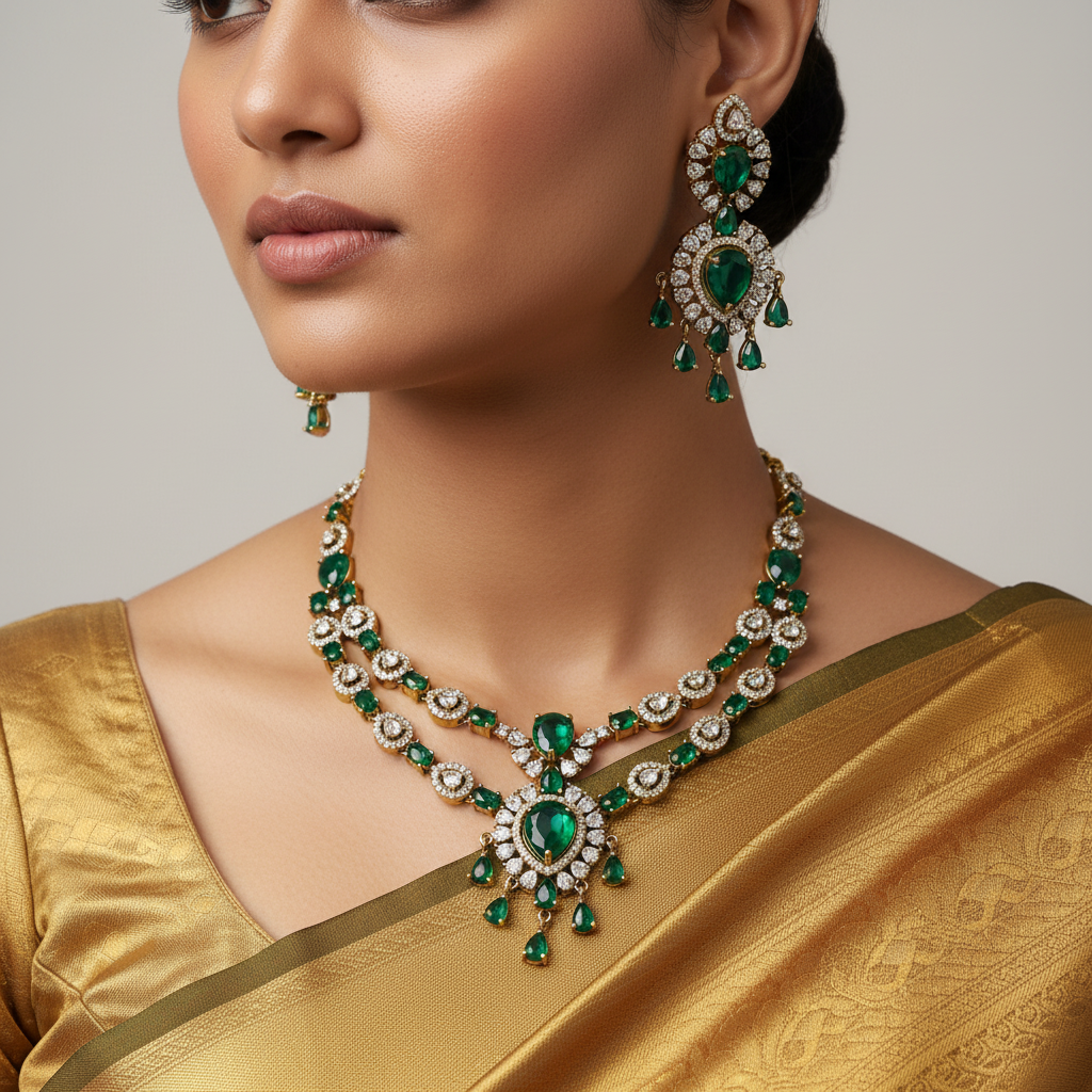✨ "Harita Heera" Necklace Set ✨