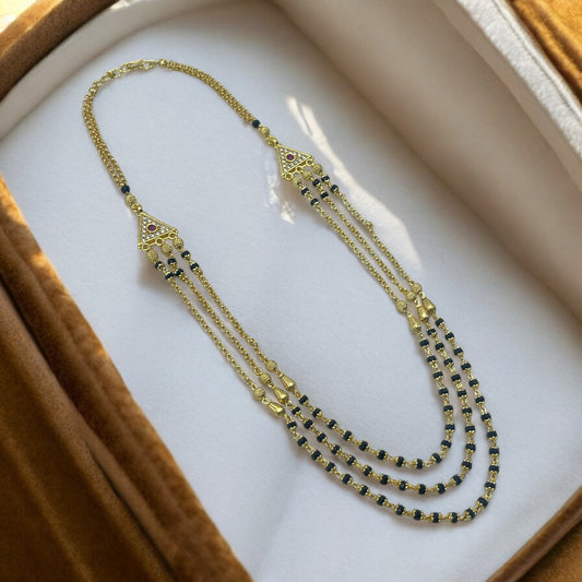 ✨ "Swarna Triveni" Necklace ✨
