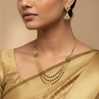 ✨ "Swarna Triveni" Necklace ✨