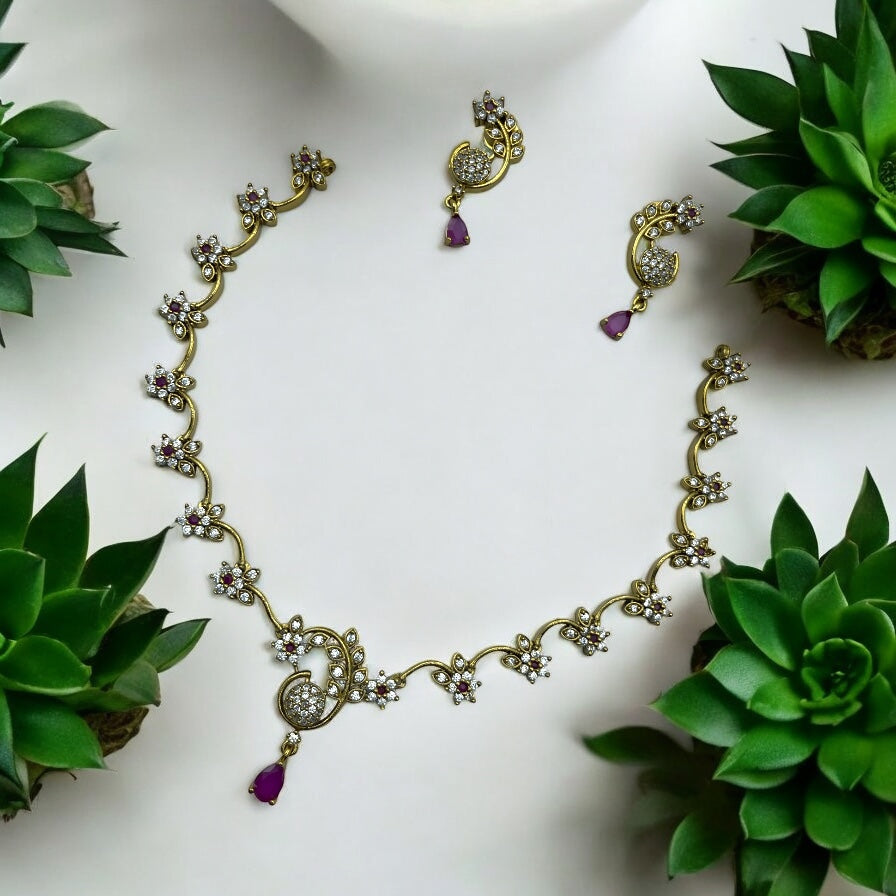 🍃💖 "Pallavi Tarangini" Necklace Set 🍃💖