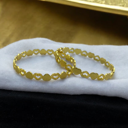 💛 "Hridaya Bandhan" 18K Bangle Set 💛
