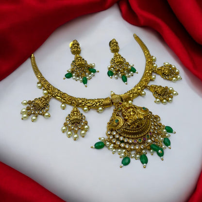 🌿"Regal Lakshmi" Necklace Set 🌿